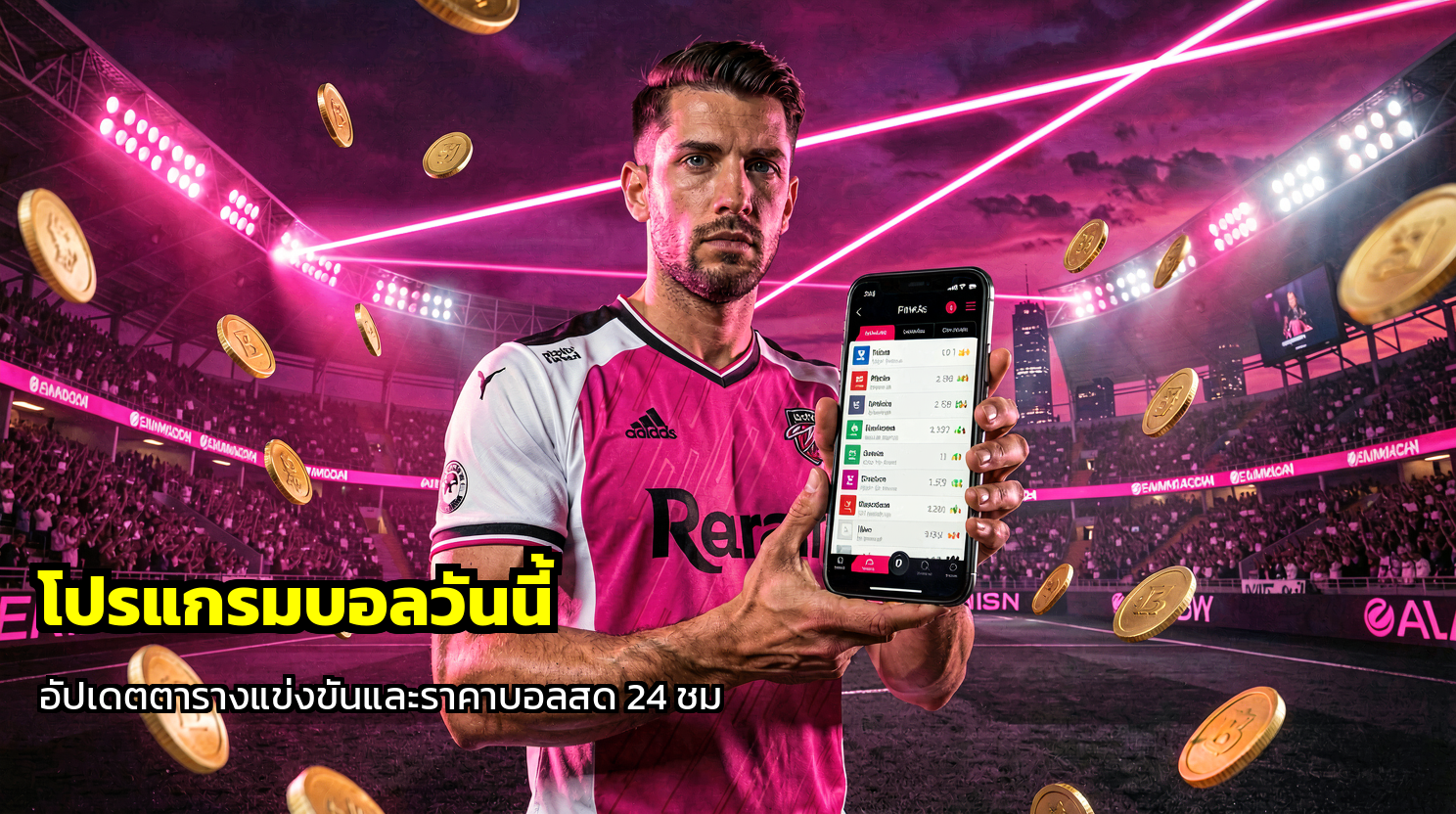 โปรแกรมบอลวันนี้